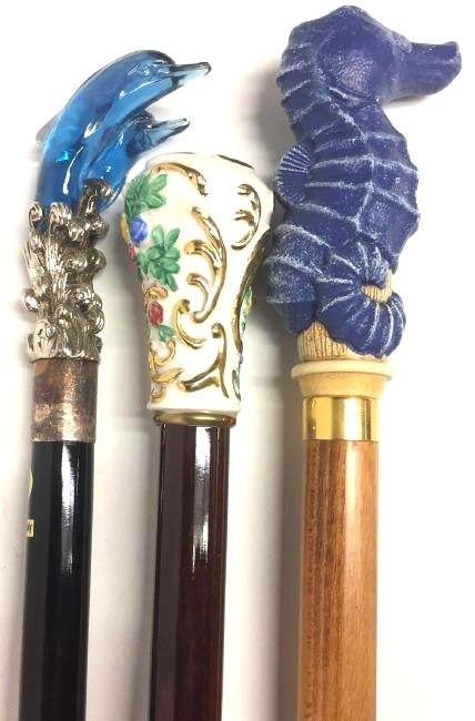Collection of Three (3) Vintage Walking Sticks (1 of 4)