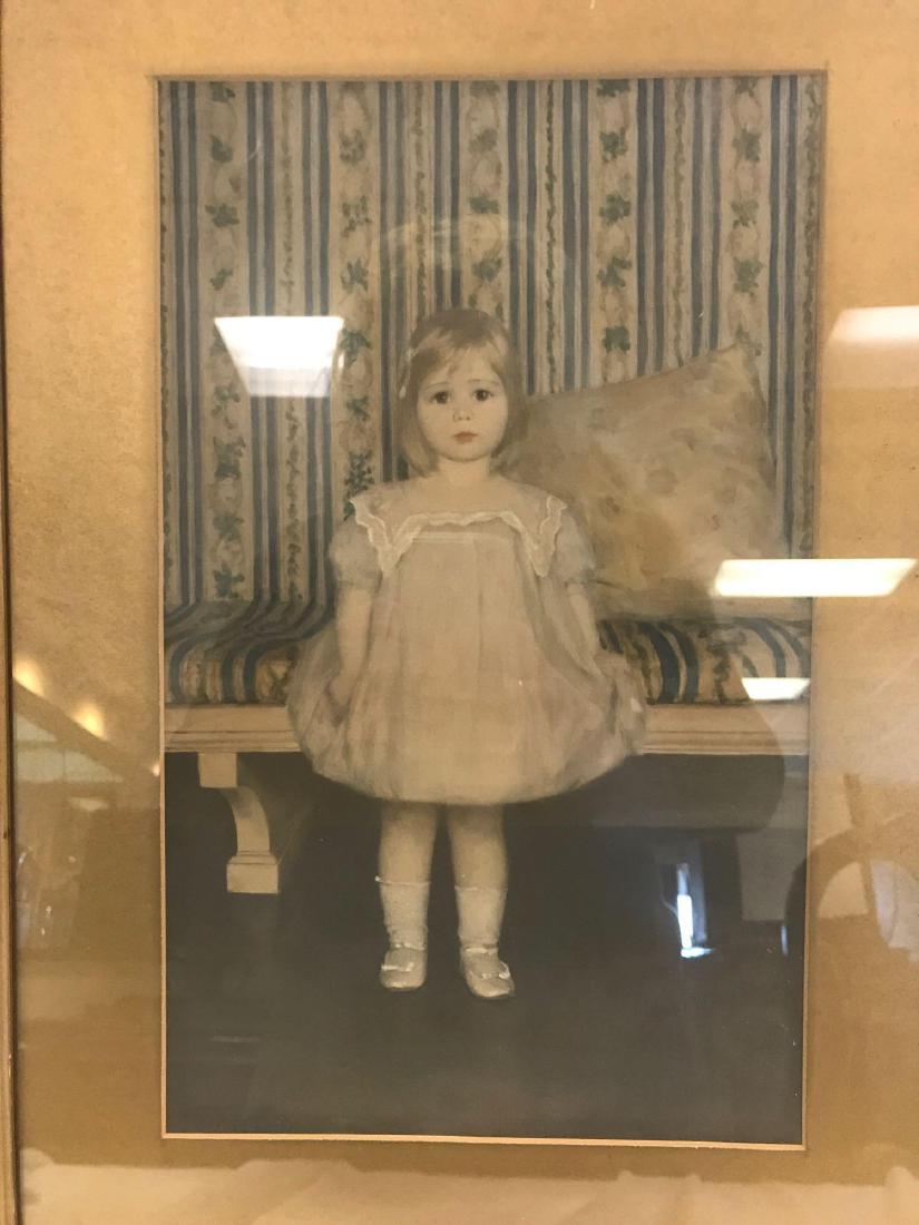 Original Watercolor by Louise Cox in 1901: Seated Girl by Louise Cox. This watercolor was painted in 1901. Louise Cox was the wife of famous American painter Kenyon Cox. Signed and Dated in lower left corner. Custom frame by Piggins Art G