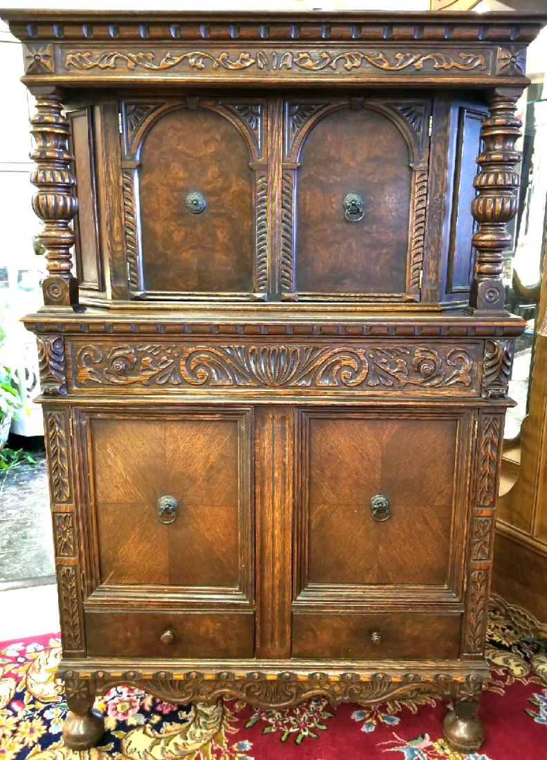 Heavily Carved Gothic Style