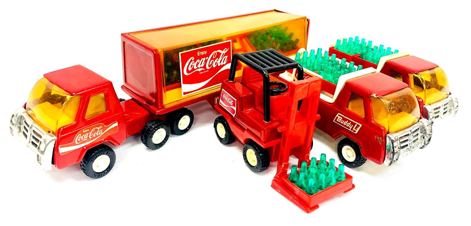 Collection Of Vintage Buddy L. Coca-Cola Toy Trucks (1 of 5)