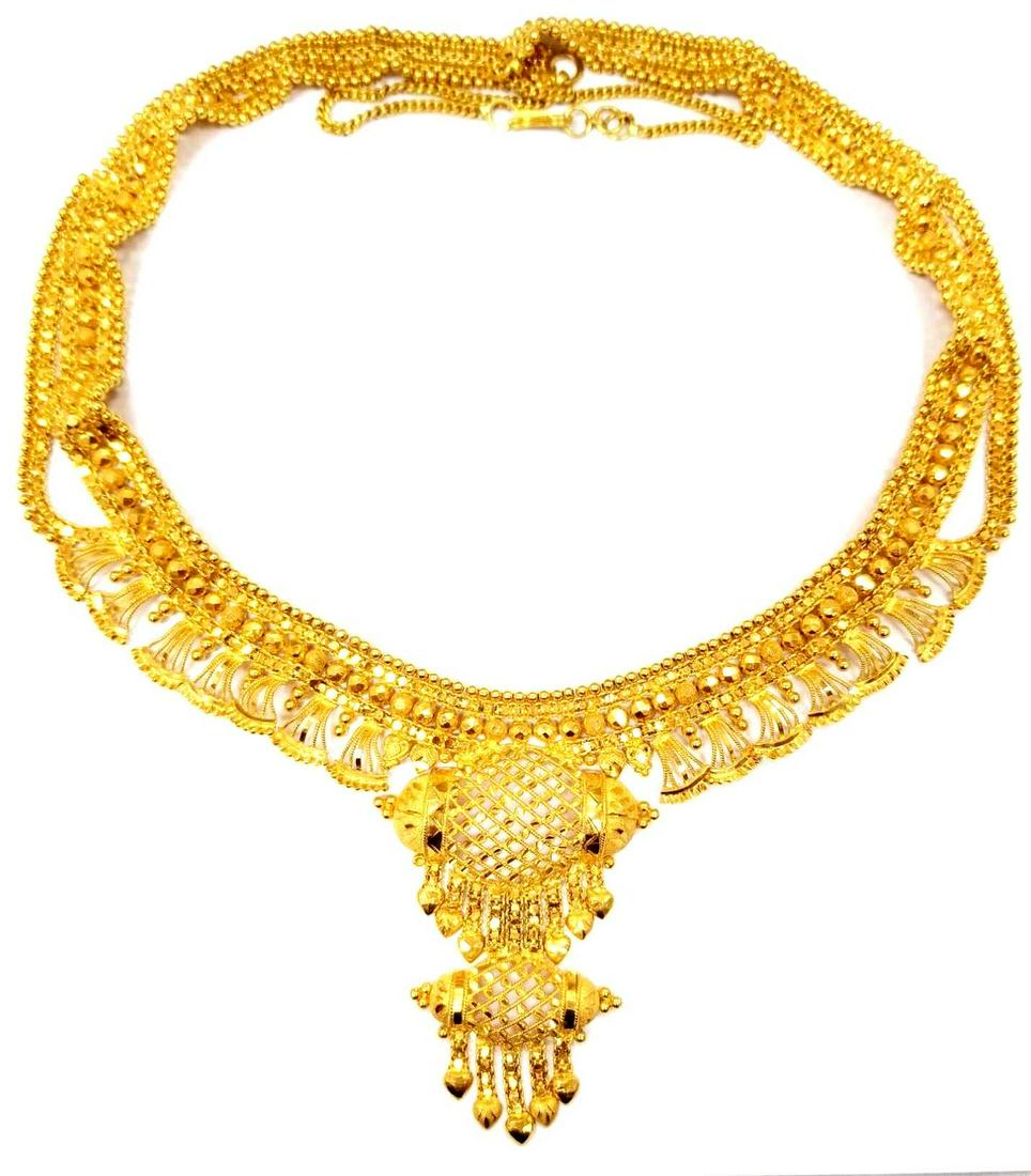 23k Gold Indian Mughal Style Necklace Nov 16 19 Stuart Kingston In De 23k Gold Indian Mughal Style Necklace Nov 16 19 Stuart Kingston In De