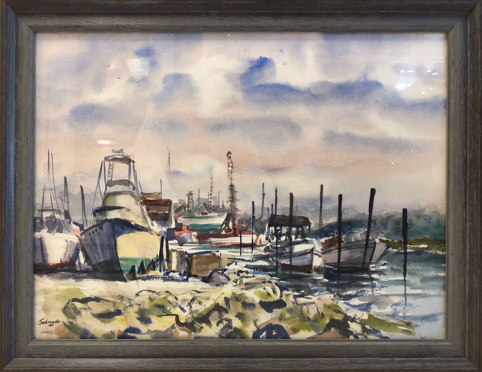 Lewes, DE Harbor Scene by Howard Schroeder '90 (1 of 6)
