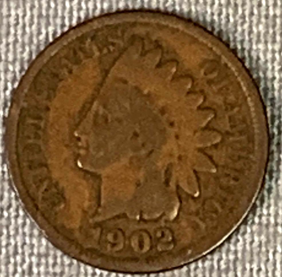 1 1902 Indian Head Penny (1 of 2)