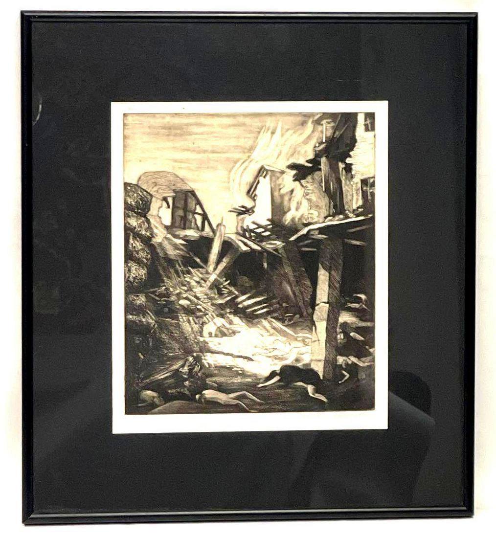 Untitled by Rita Albers (1914-1974) Etching (1 of 3)