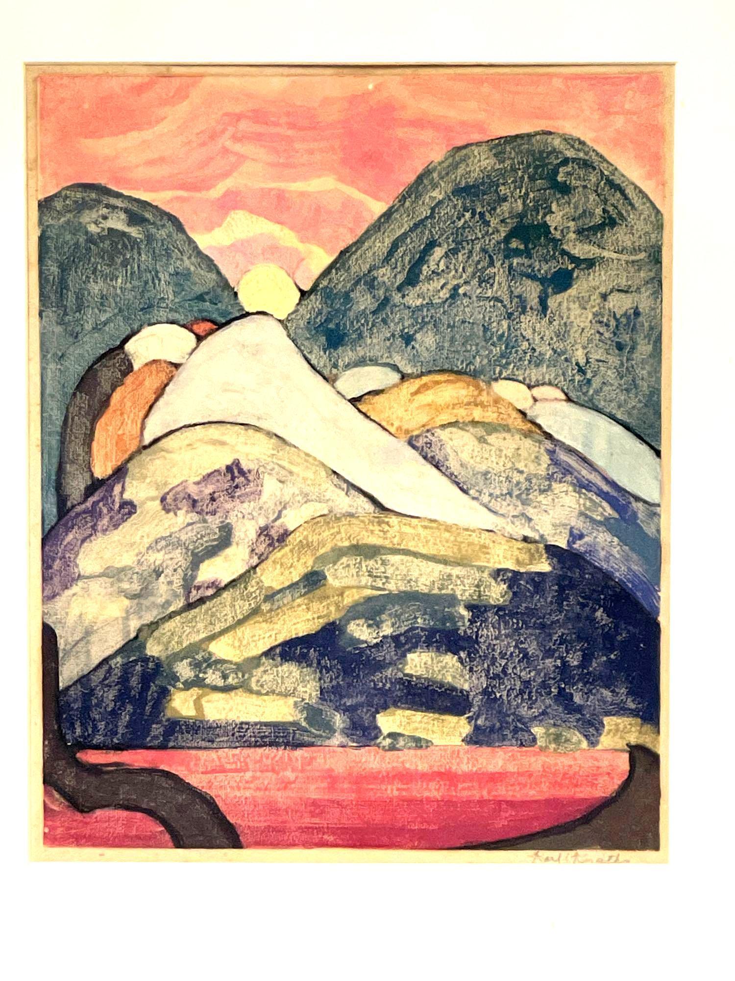 Abstract Landscape by Karl Knaths (1891-1971) (1 of 3)