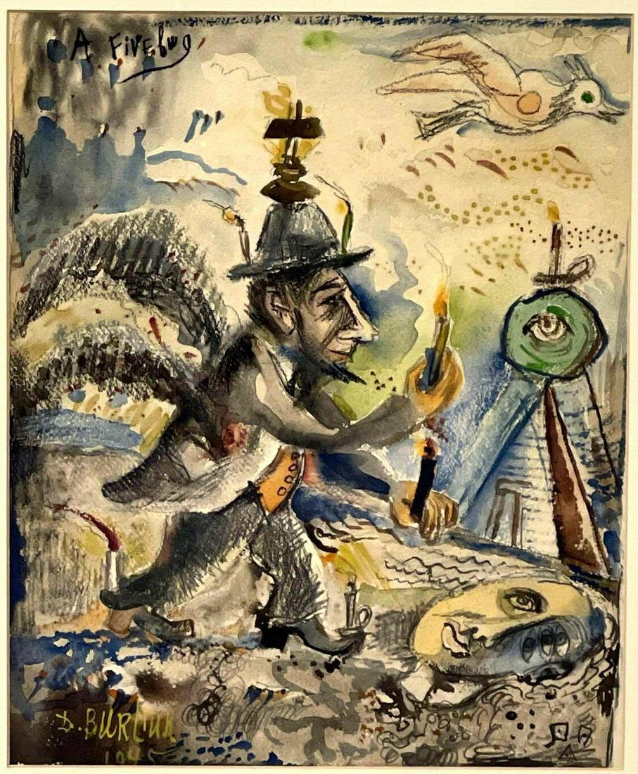 A Fivebwg by David Davidovich Burliuk (1882-1967) (1 of 4)