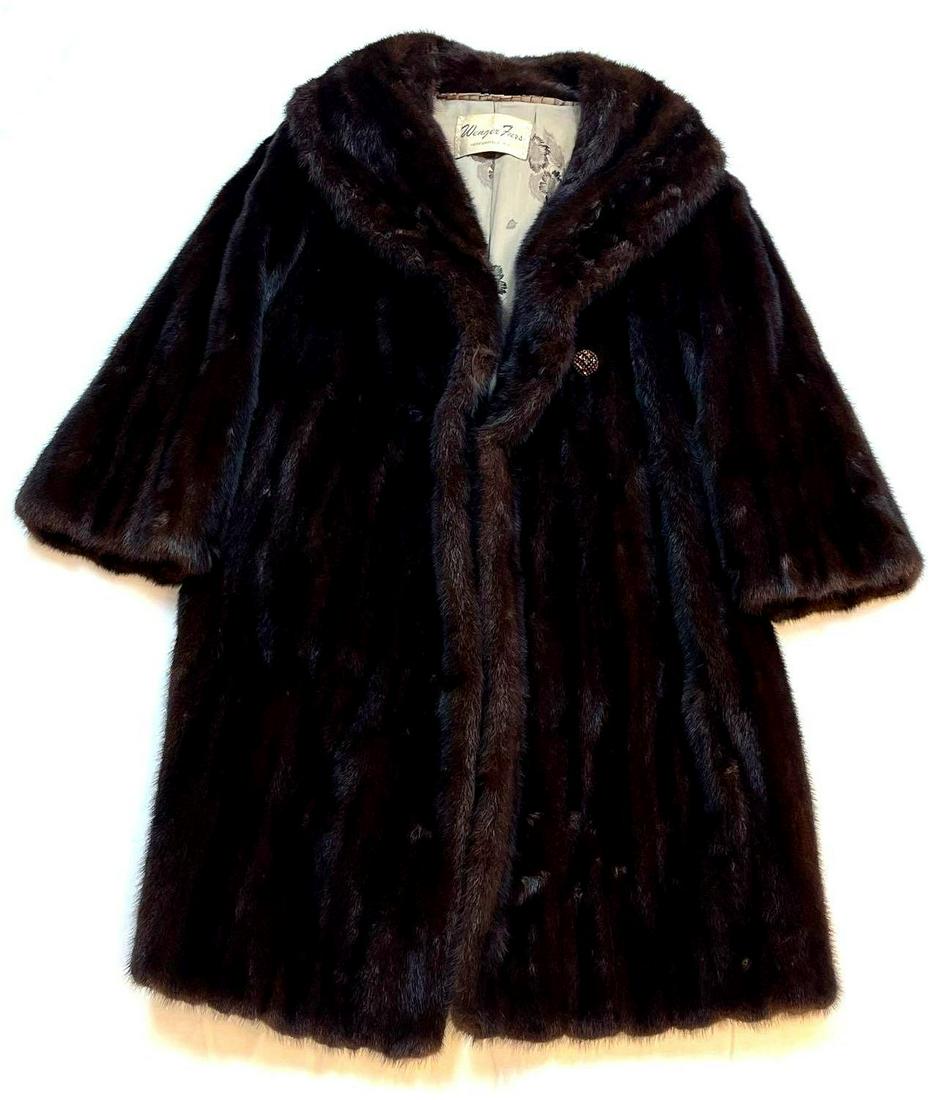 Vintage Mahogany Mink Fur Jacket (1 of 2)