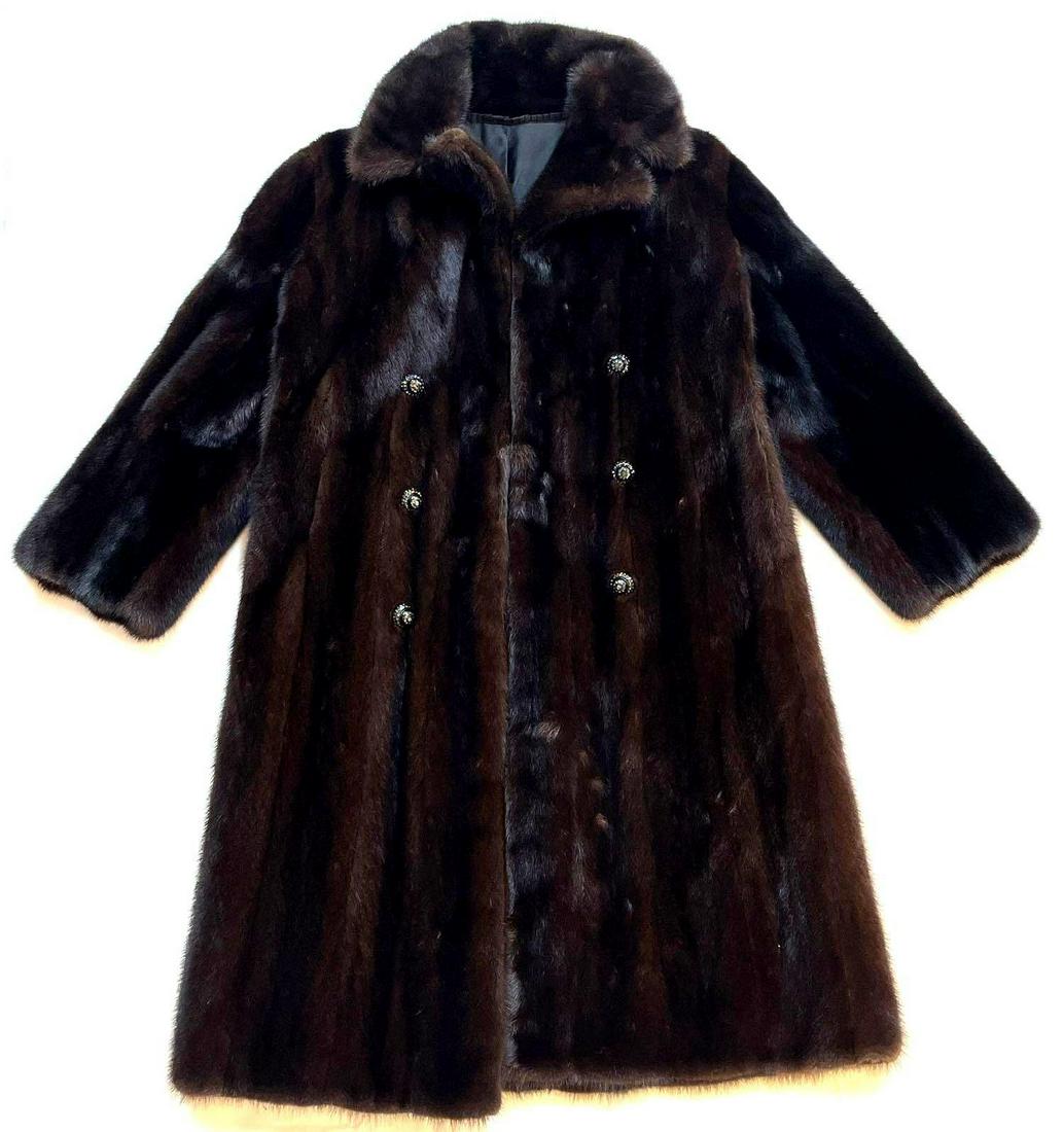 Vintage Black Mink Fur Coat (1 of 3)