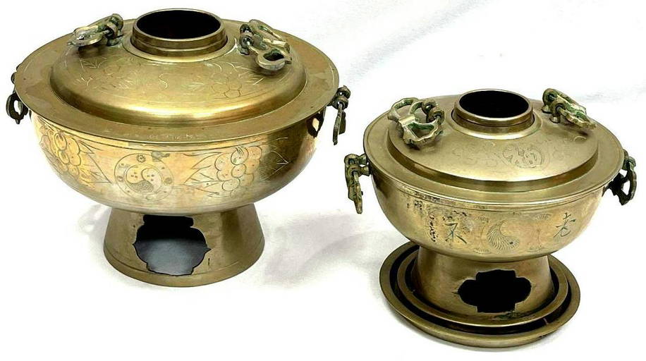 Solid Brass Hot Pot Or Incense Burners