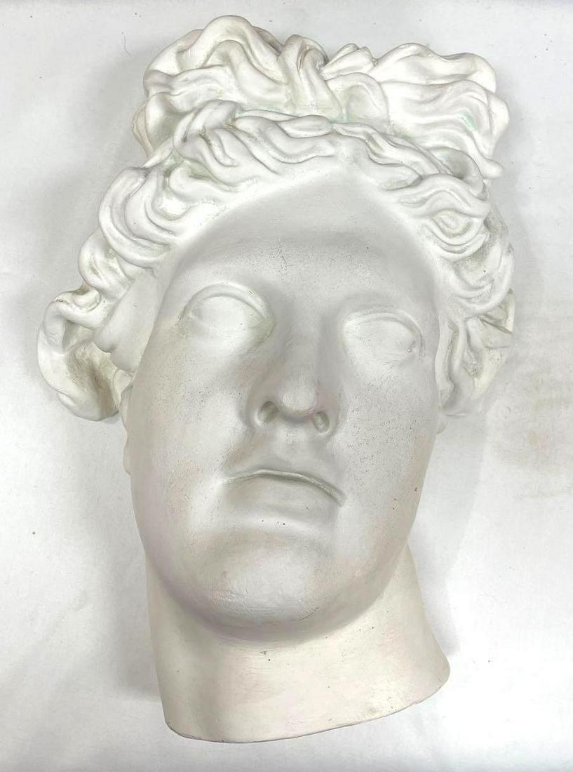 Vintage Greek Style Plaster Head (1 of 1)