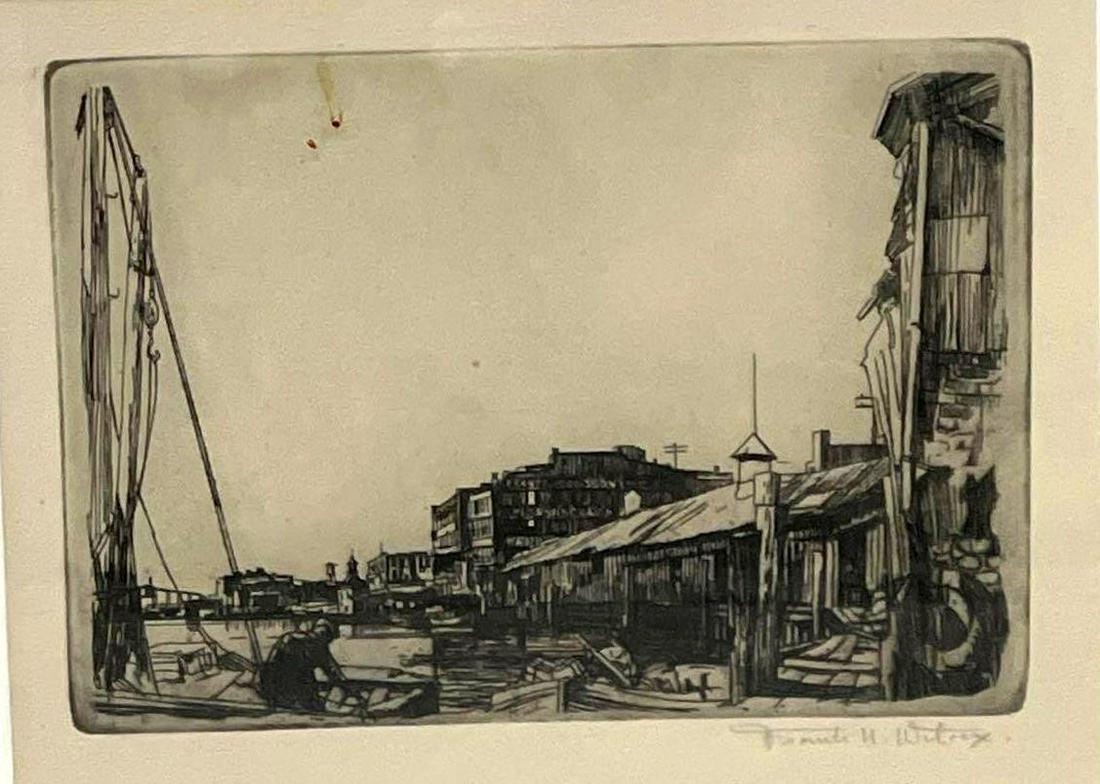 Franklin Nelson Wilcox (1887-1964) Untitled Etching (1 of 3)