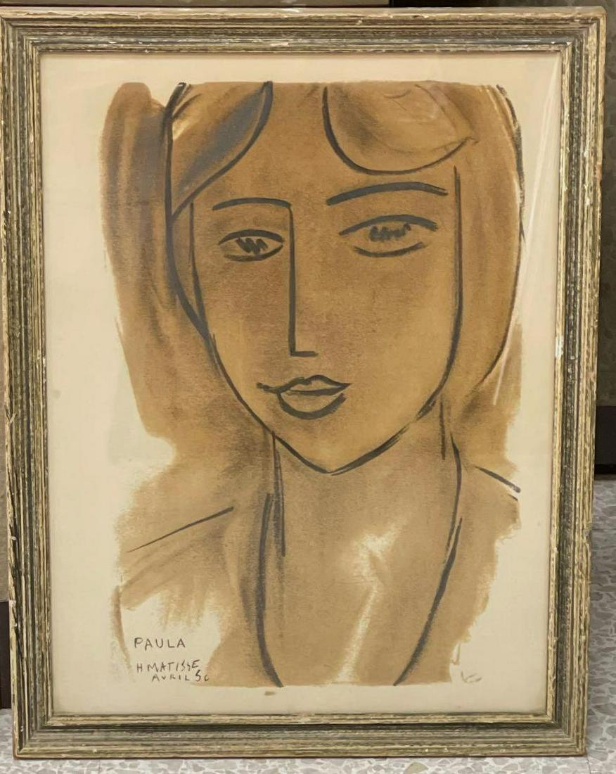 Paula by Henri Matisse 1950 Lithograph (1 of 3)