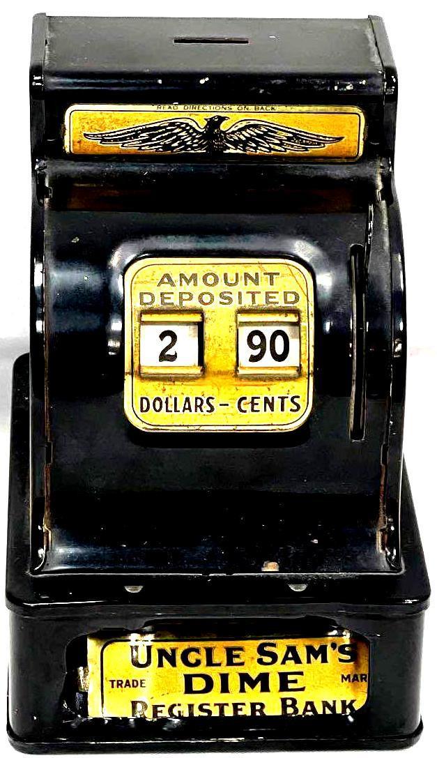 Antique 1920 Uncle Sams  Piggy Bank (1 of 6)