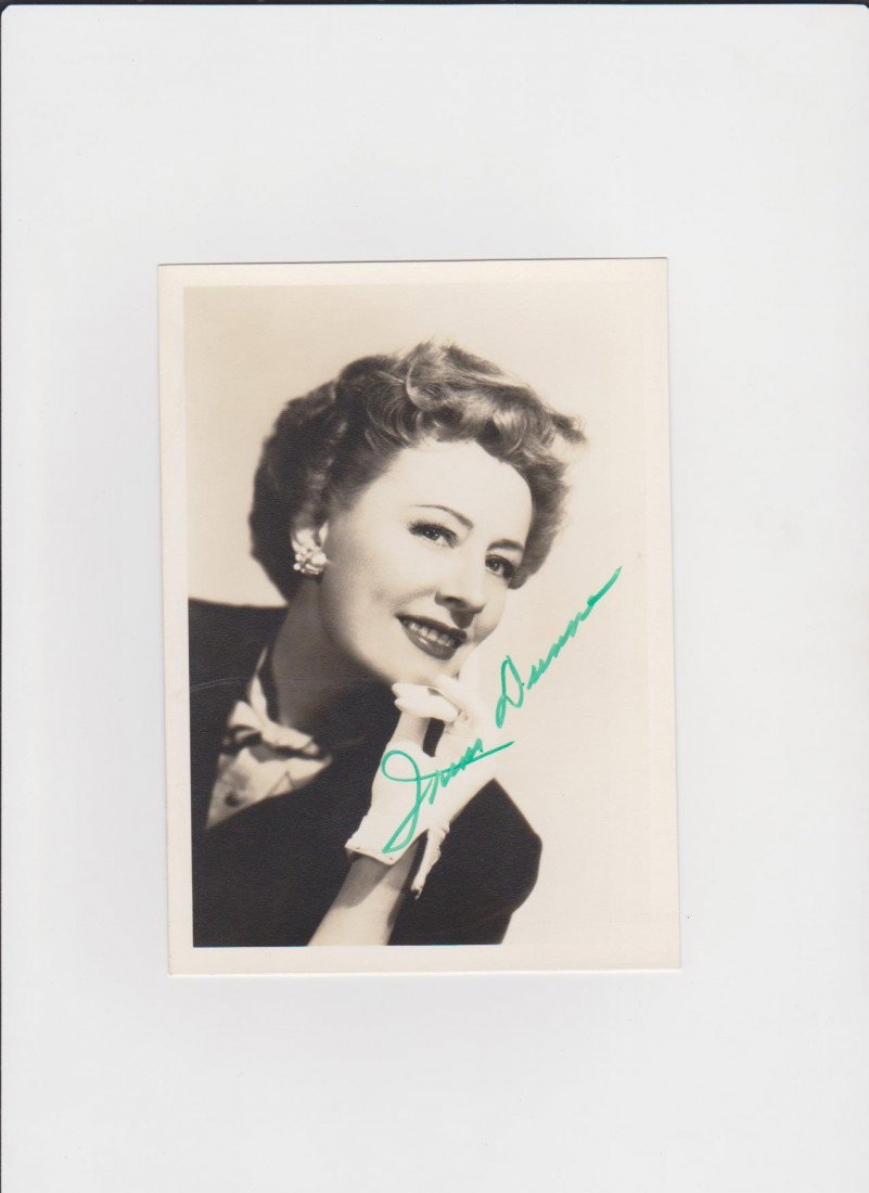 Irene Dunne 1898-1990 Signed Photgraph American ac: Irene Dunne 1898-1990 Signed Photgraph American actress nominated 5 times for Academy Awards 1939 Love Affair, 1948 I Remember Mama,