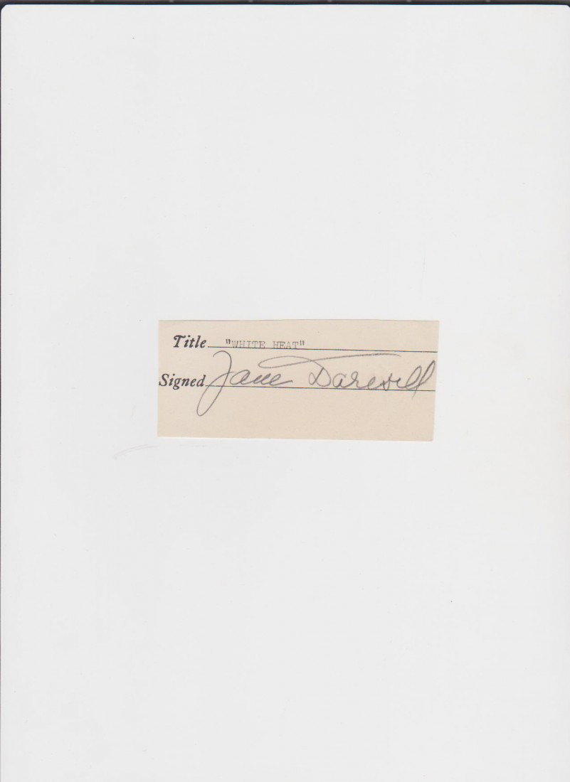 Jane Darwell 1897-1967, Signed Document, was an Am: Jane Darwell 1897-1967, Signed Document, was an American Film and Stage Actress. With appearances in over 100 major motion pictures, Darwell is perhaps best-remembered for her portrayal of the matriar