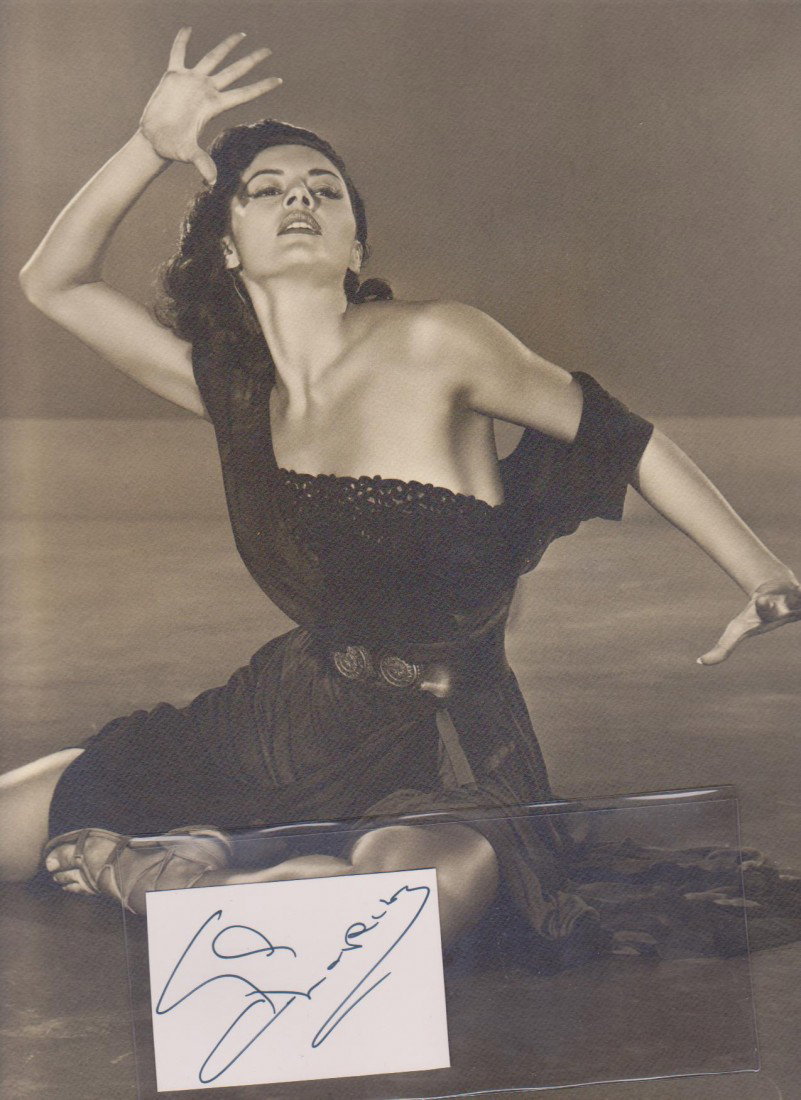 Cyd Charisse 1922-2008, Autograph Signature and 2: Cyd Charisse 1922-2008, Autograph Signature and 2 Large Black & White Photos, was an American actress and dancer. Her roles usually focused on her abilities as a dancer, and she was paired with Fred A