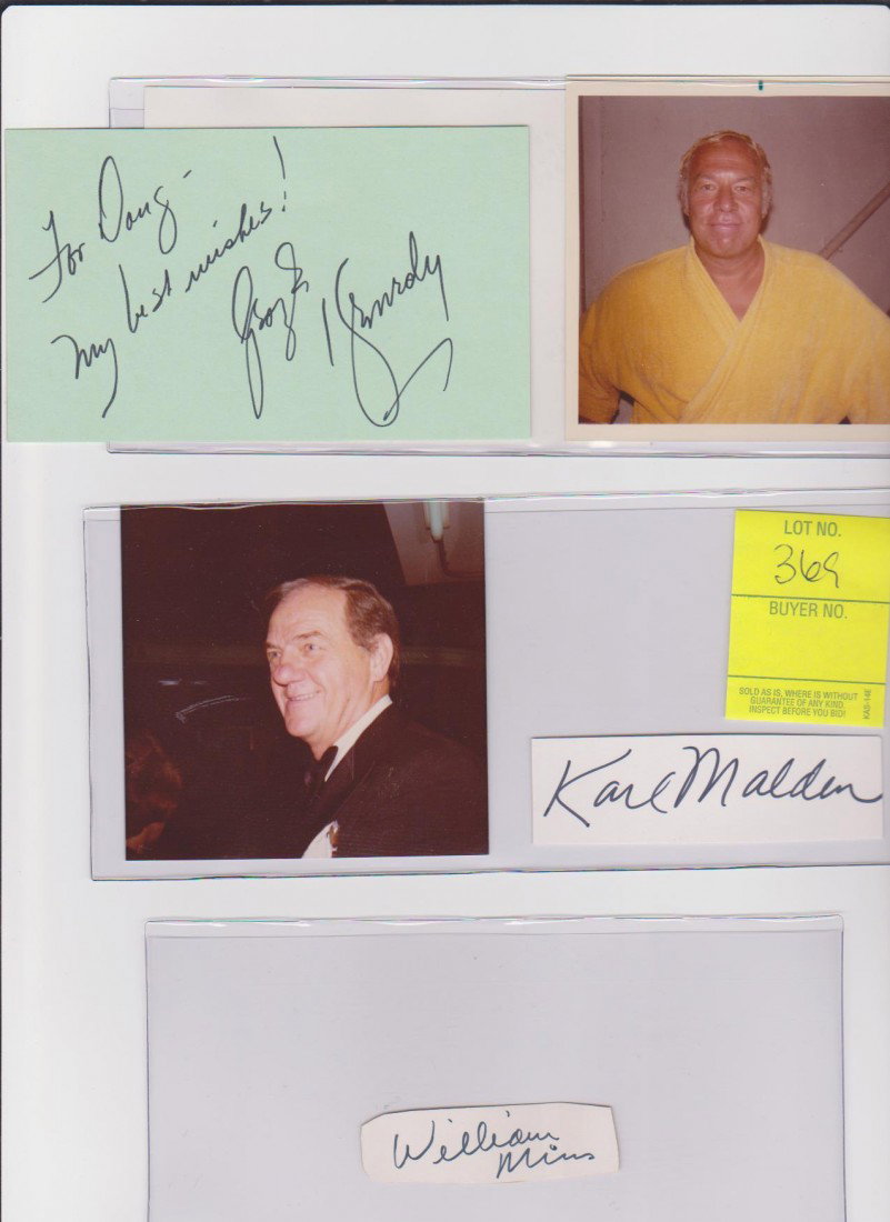 Karl Malden 1912-2009, Autograph Signature & Photo: Karl Malden 1912-2009, Autograph Signature & Photo, was an American actor. In a career that spanned more than seven decades, he featured in classic Marlon Brando films such as A Streetcar Named Desire