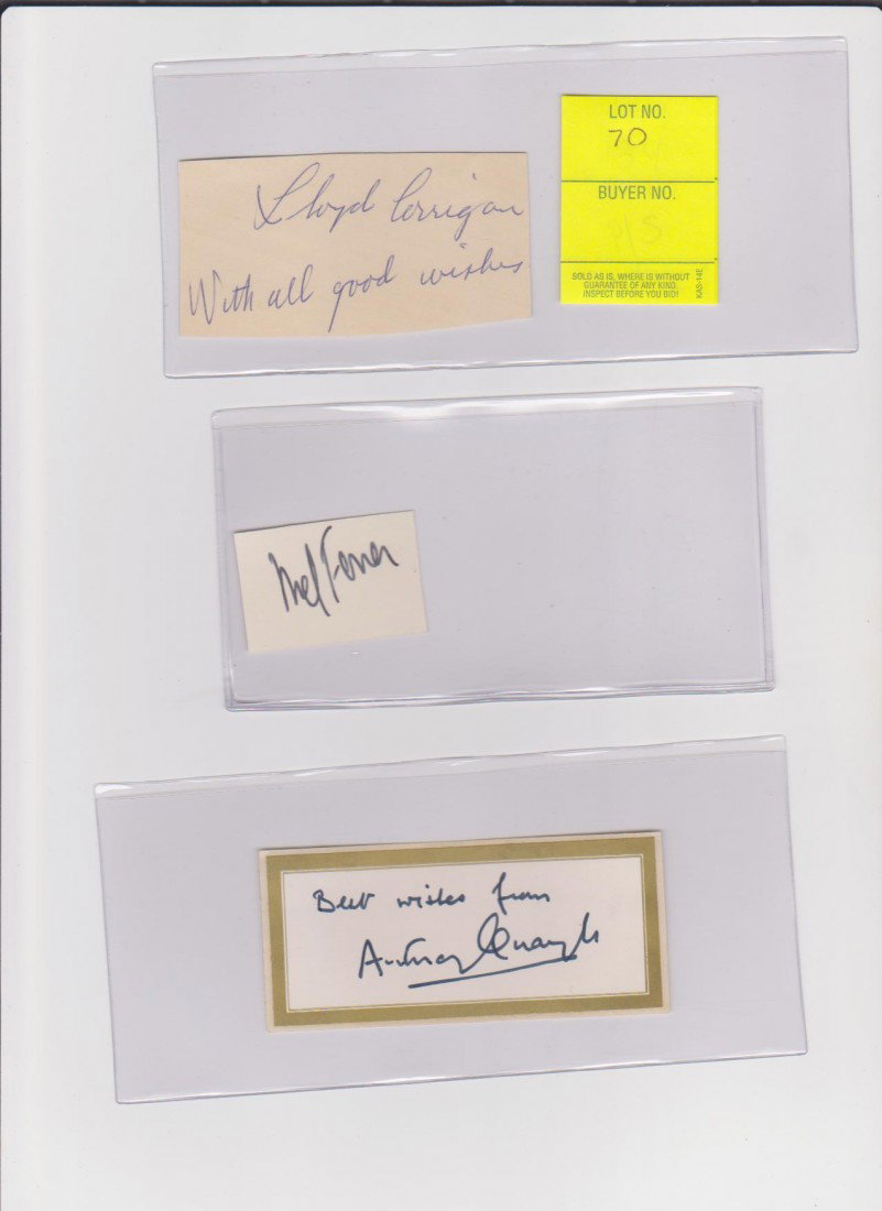 Lloyd Corrigan 1900-1969 Autograph Signature Actor,
