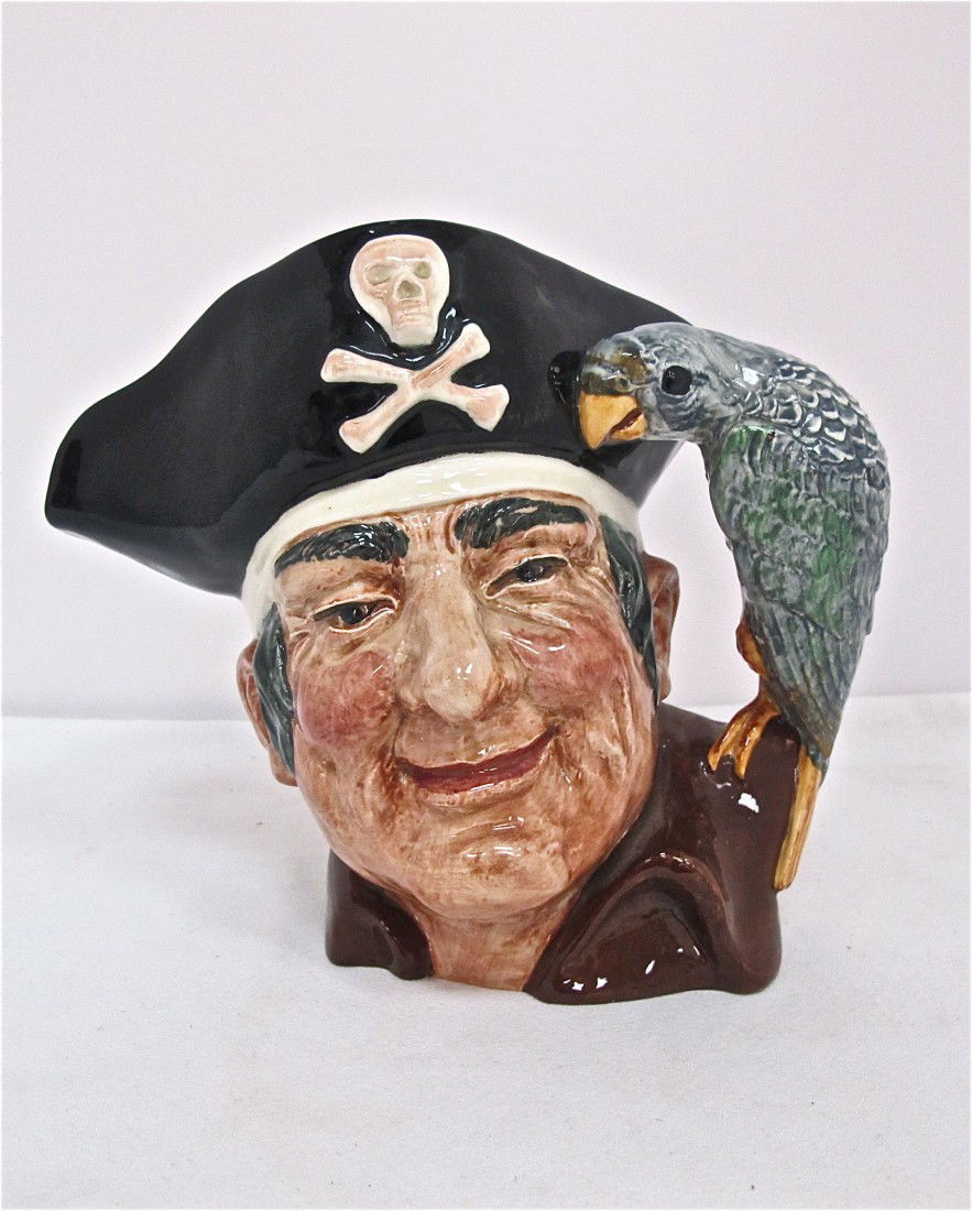 Royal Doulton Toby Mug "Long John Silver" D6335, 1: Royal Doulton Toby Mug "Long John Silver" D6335, 1951