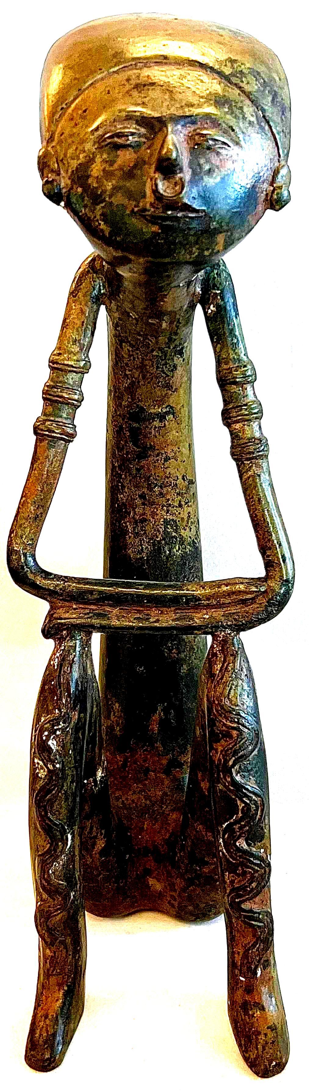 Antique African Ghana Fertility Figure: Antique African Ghana Fertility Figure 11"