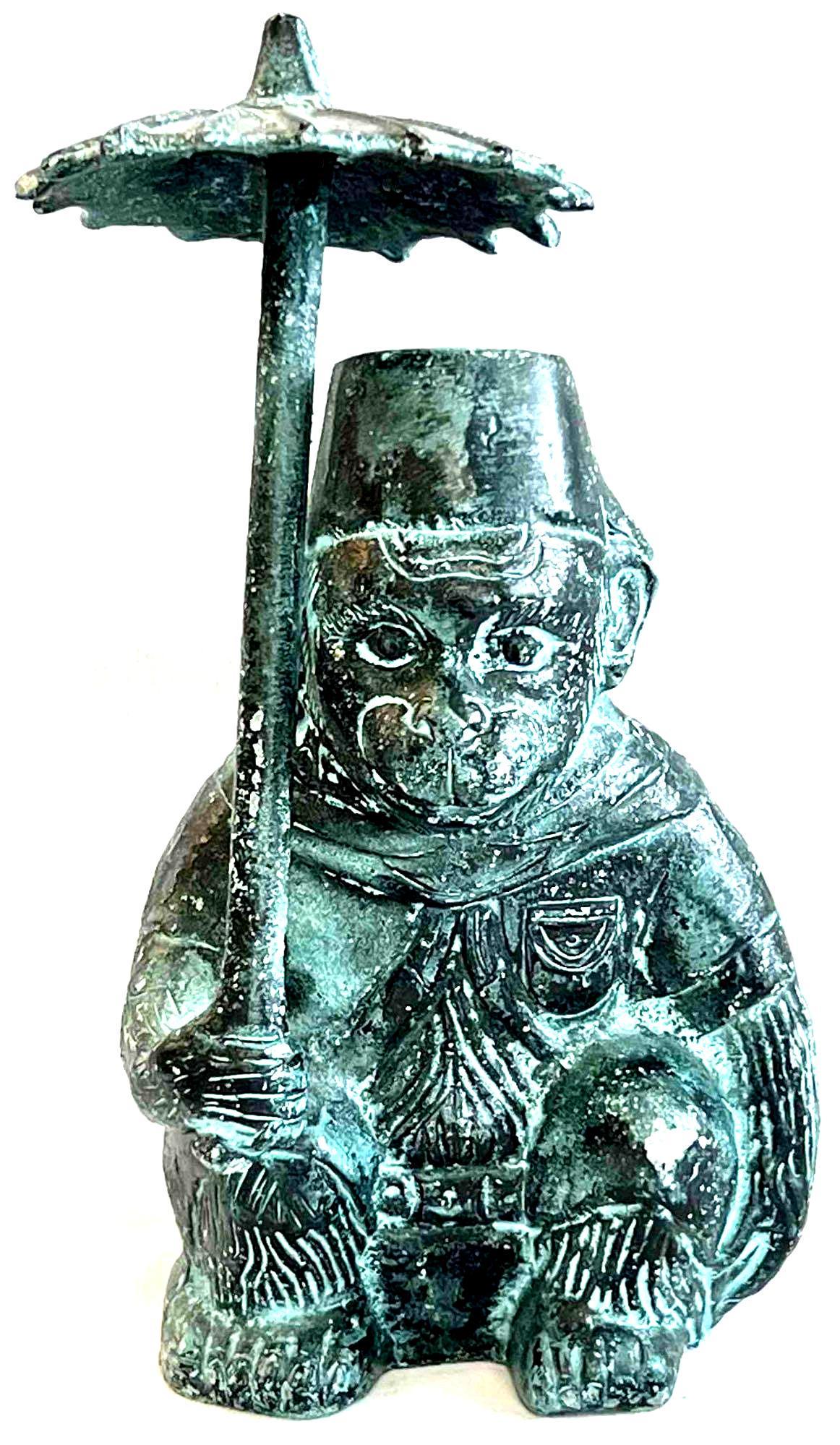 Antique Bronze Monkey With Moroccan (1 of 1)