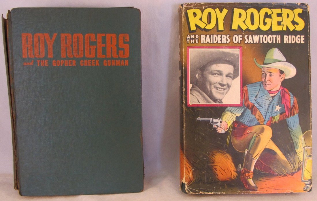 Roy Rogers & The Gopher Creek Gunman, Fair Condition: Roy Rogers & The Gopher Creek Gunman, Fair Condition and Roy Rogers & The Raiders of Sawtooth Ridge by Snowden Miller Whitman Publishing Co. Racine, Wisconsin. Illustrated by Henry Vallely Authorized 