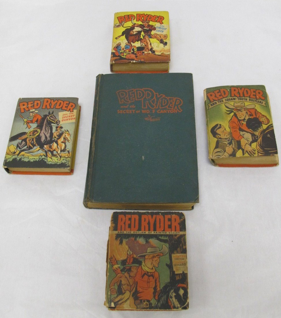 Collection Of 5 Red Ryder Books Based On The Famous: Collection Of 5 Red Ryder Books Based On The Famous Newspaper Strip By Fred Harman Red Ryder & The Outlaw Of Painted Valley, Red Ryder & The Circus Luck, Red Ryder & The Secret Canyon, Red Ryder & The