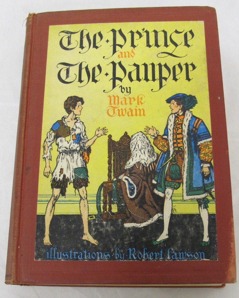 The Prince & Pauper By Mark Twain Illustrations by: The Prince & Pauper By Mark Twain Illustrations by Robert Lawson. Copyright 1937 by The John C. Winston Co., Great Britain The British Dominions & Possesions. Very Good Condition