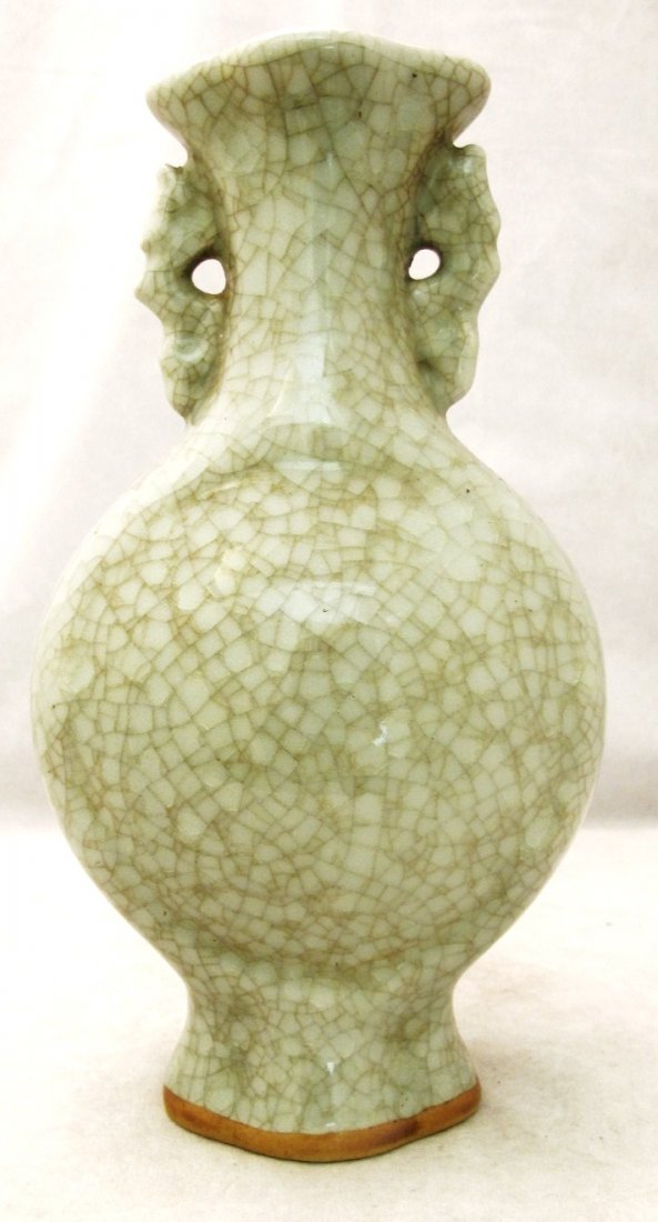 Chinese Song Dynasty Style Crackle Vase 9 1/2": Chinese Song Dynasty Style Crackle Vase 9 1/2" Height
