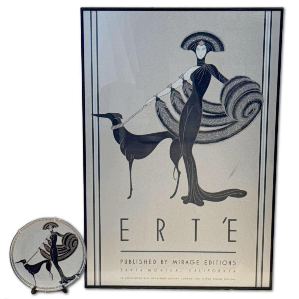 Erte Symphony In Black Plate & Poster (1 of 3)