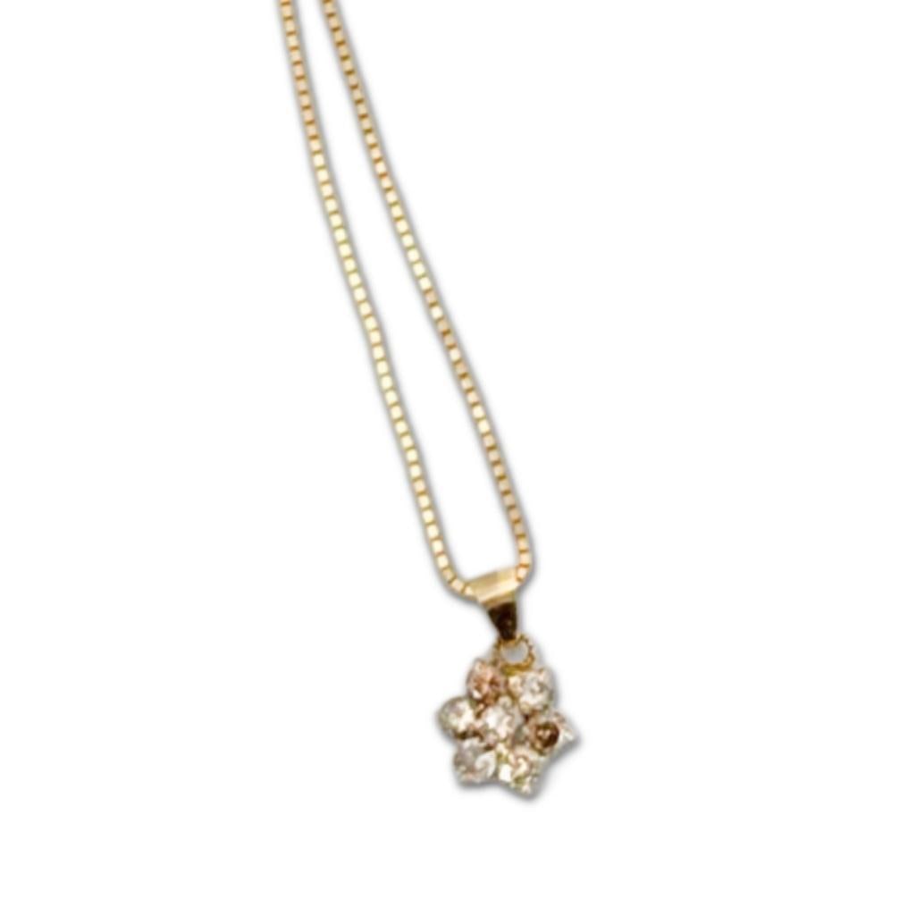 14k Yellow Gold Diamond Drop Pendant (1 of 3)