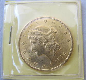 1904 Twenty Dollar Gold Piece: 1904 Twenty Dollar Gold Piece