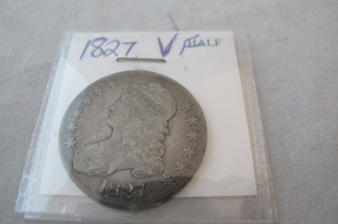 1827 Bust Silver Half Dollar: 1827 Bust Silver Half Dollar