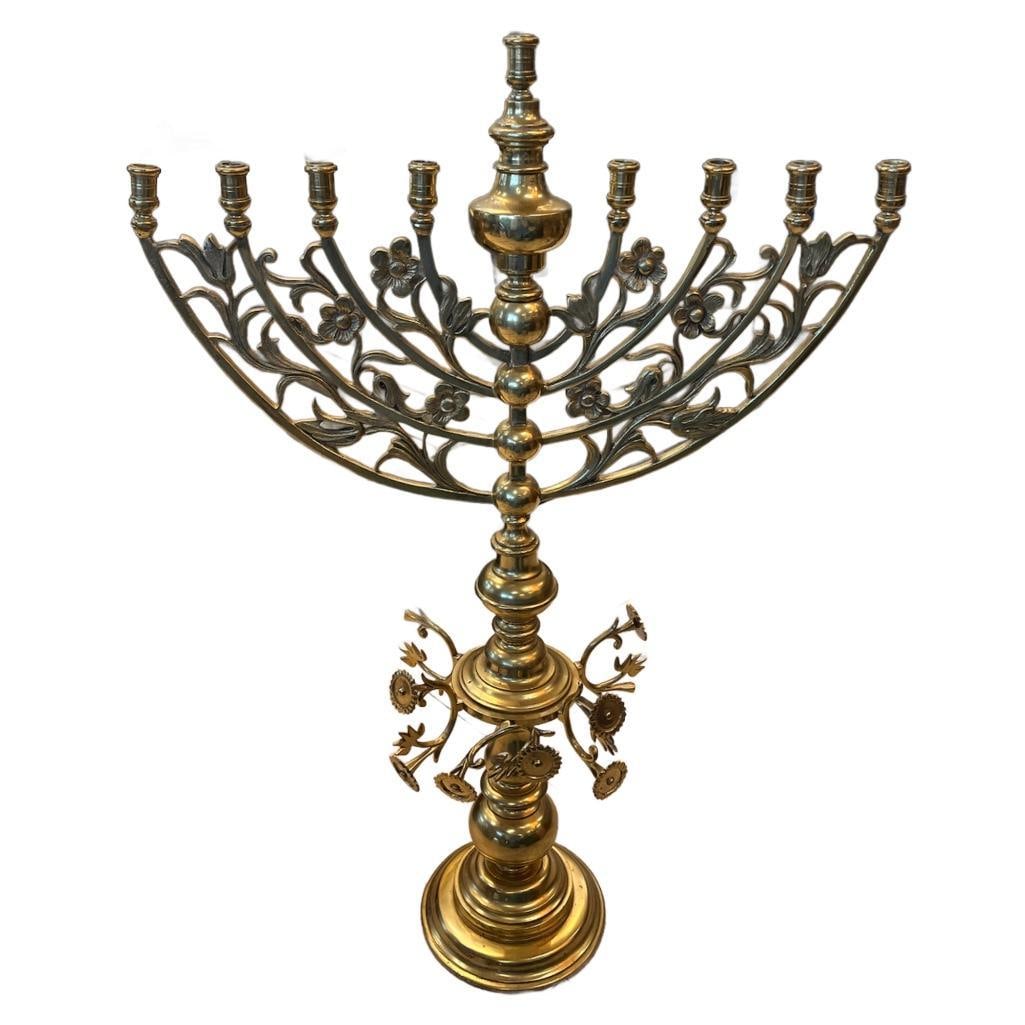Art Nouveau Italian Large Menorah (1 of 1)