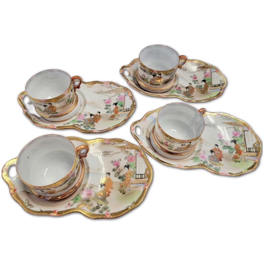 Vintage Japanese Porcelain Desert Set (1 of 4)