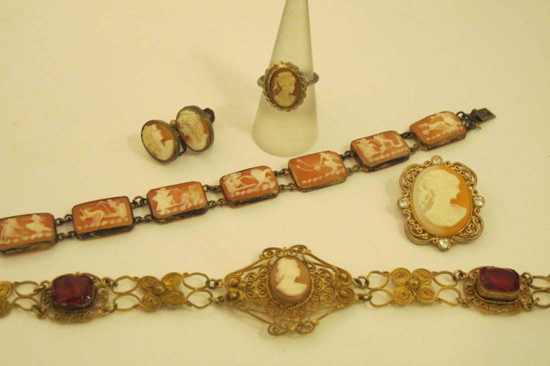 Cameo Collection: Cameo Collection to Include 2 Cameo Bracelets, Cameo Ring, Earrings and Brooch