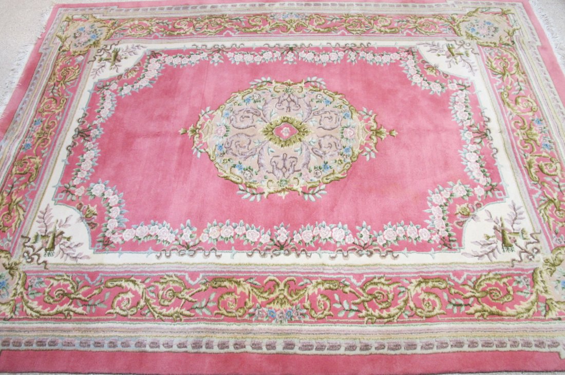 Aubusson Design, India 9x12, 20th Century: Aubusson Design, India 9x12, 20th Century