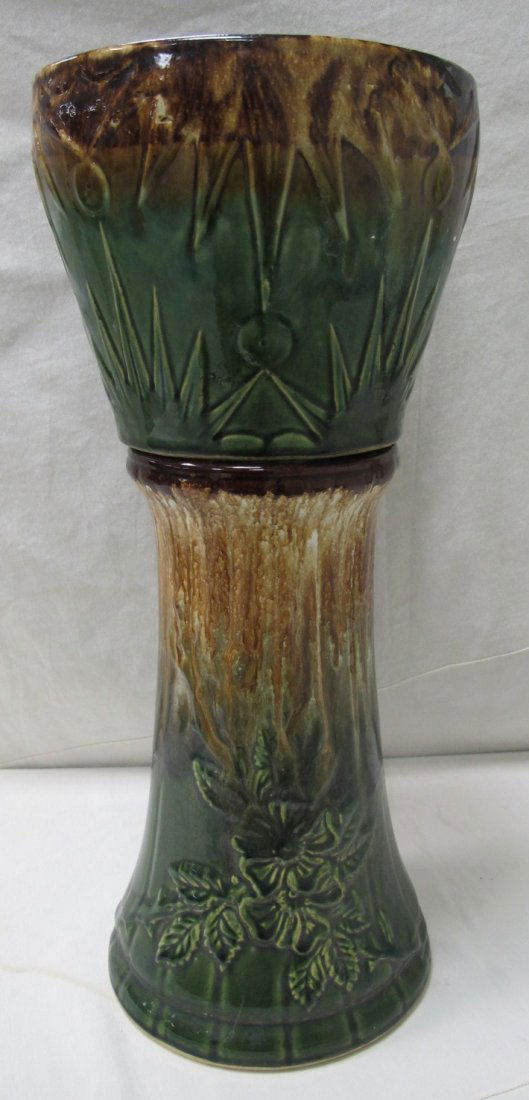 Weller Pottery Jardiniere and Pedistal