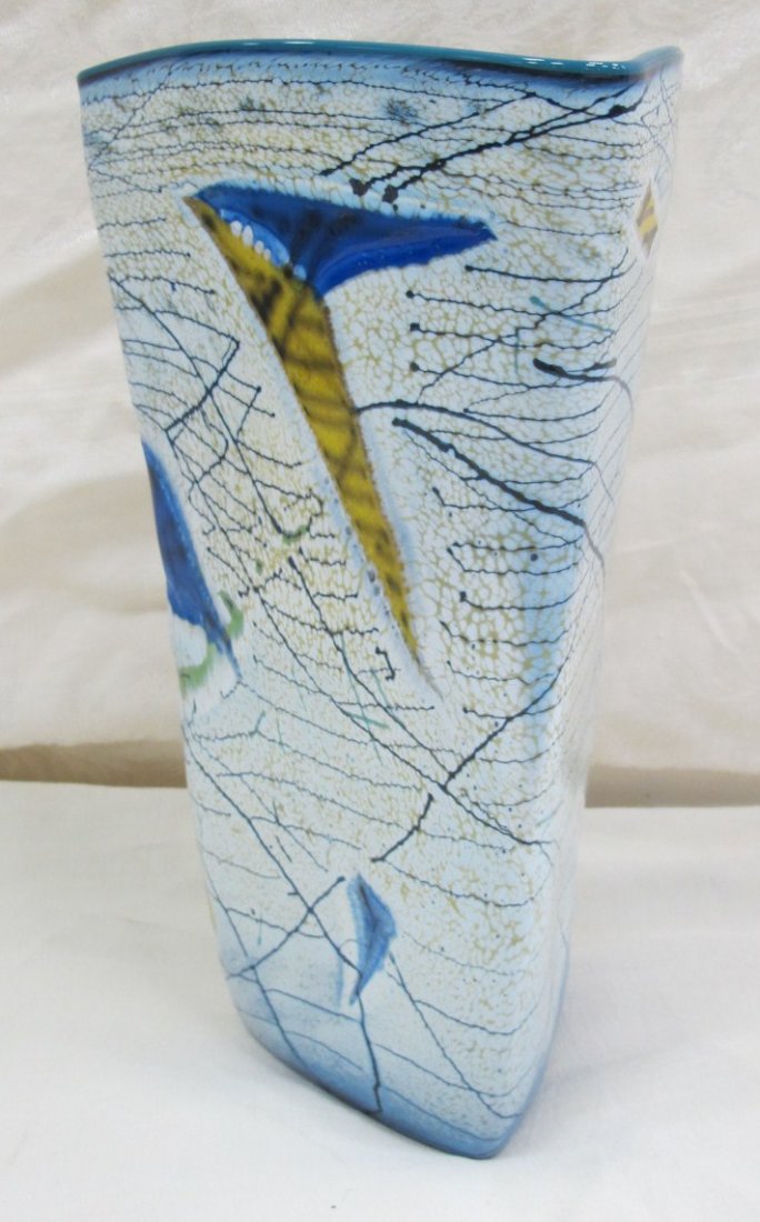 Art Glass Design Vase, 14" Tall: Art Glass Design Vase, 14" Tall
