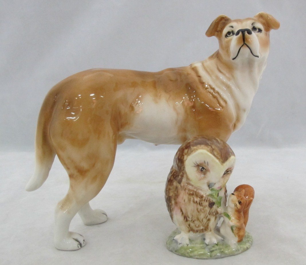 Old Mr. Brown Beatrix Potter Series F. Warne & Co., Lt: Old Mr. Brown Beatrix Potter Series F. Warne & Co., Ltd. Copyright 1963, Beswick, England and Porcelain Mastiff