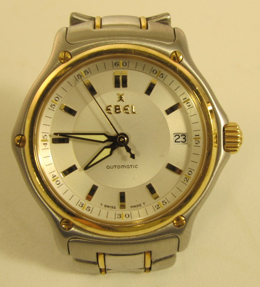Ebel 1911 Automatic Stainless Steel & Gold Swiss Made W: Ebel 1911 Automatic Stainless Steel & Gold Swiss Made Wrist Watch