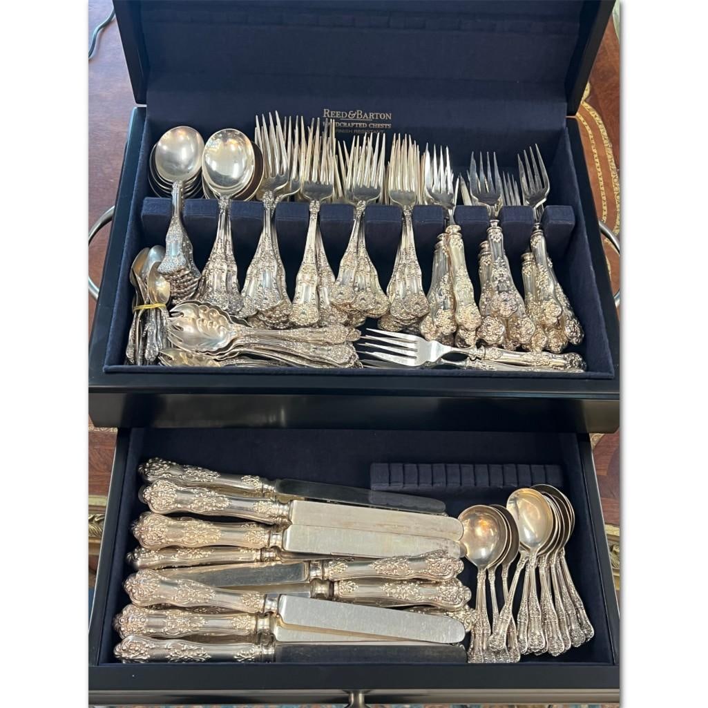 Bailey Banks & Biddle Sterling Silver Flatware Set, Kings lll, 177 King George (1 of 4)