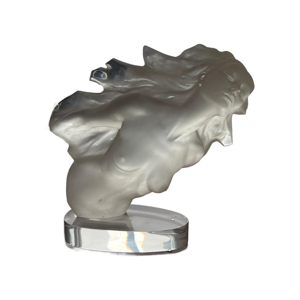 Frederick Hart (American 1943-1999) "Firebird" Lucite Sculpture 1987: Frederick Hart (American 1943-1999) "Firebird" Lucite Sculpture 1987 Approximately17"L x14"W x16"H Limited Edition 326 of 350, Etched Signature on Lower Left Side, Hart's stunning vision of a gra