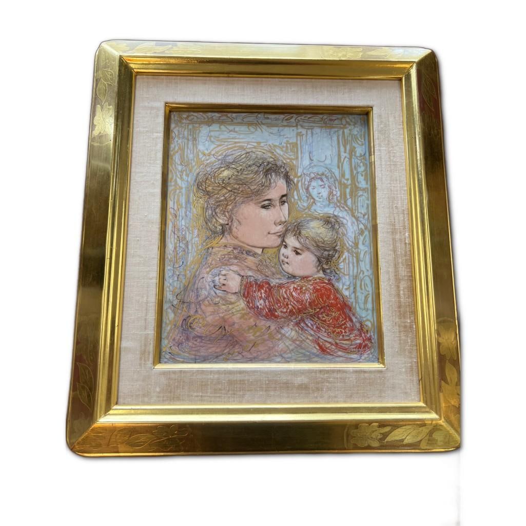 Edna Hibel (1917-2015) "Krista & Child" (1 of 3)