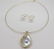 14K Yellow Gold Pearl & Diamond Necklace with Pair of 1