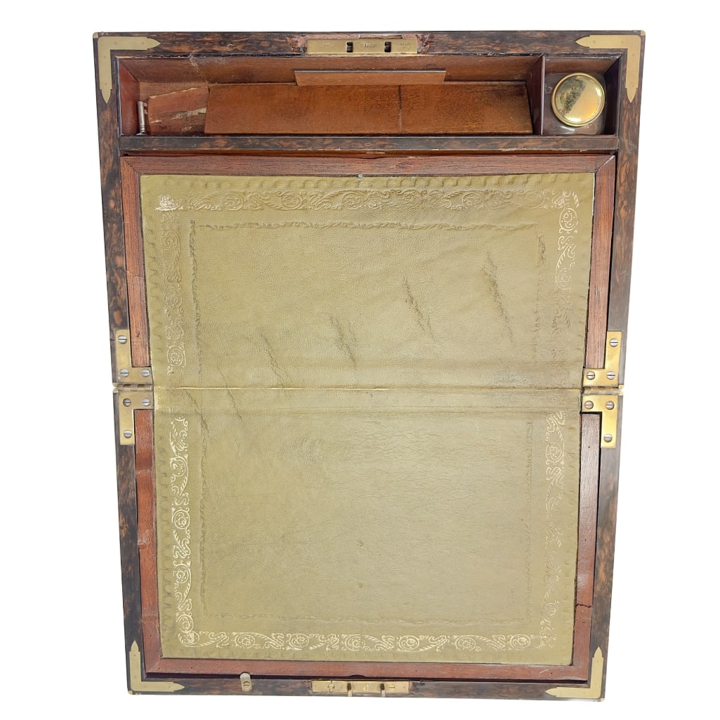 19c Victorian Wooden Writing Slope Lap Desk (1 of 1)