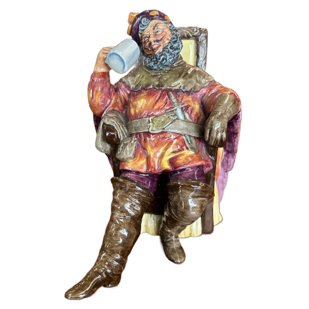 Vintage Royal Doulton The Foaming Quart Bone China Figurine: Vintage Royal Doulton The Foaming Quart Bone China Figurine. This Lot Includes One (1) Bone China Figurine in Very Good Condition. this Figurine Measures Approximately 6.5" in Height, 5.75" in Length