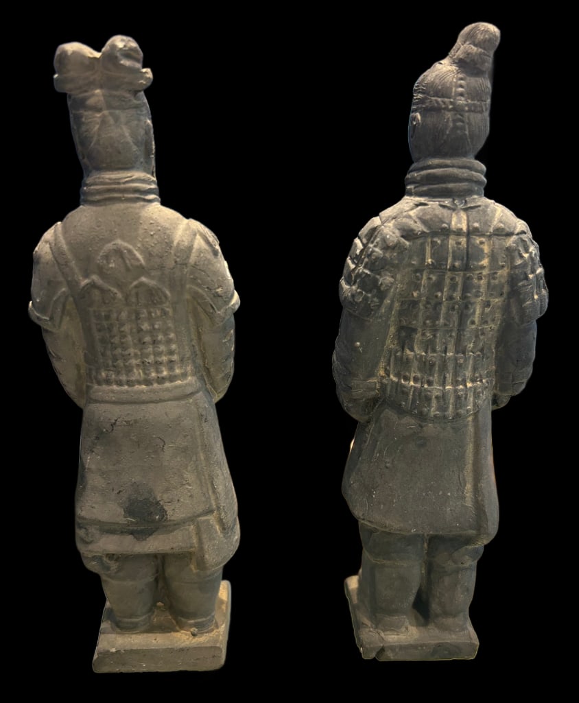 Pair Clay Replica Terracotta Warriors - 4