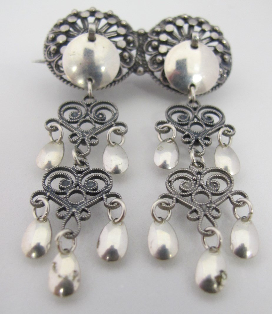 Sterling Silver Pin, Stamped 925, Norway: Sterling Silver Pin, Stamped 925, Norway