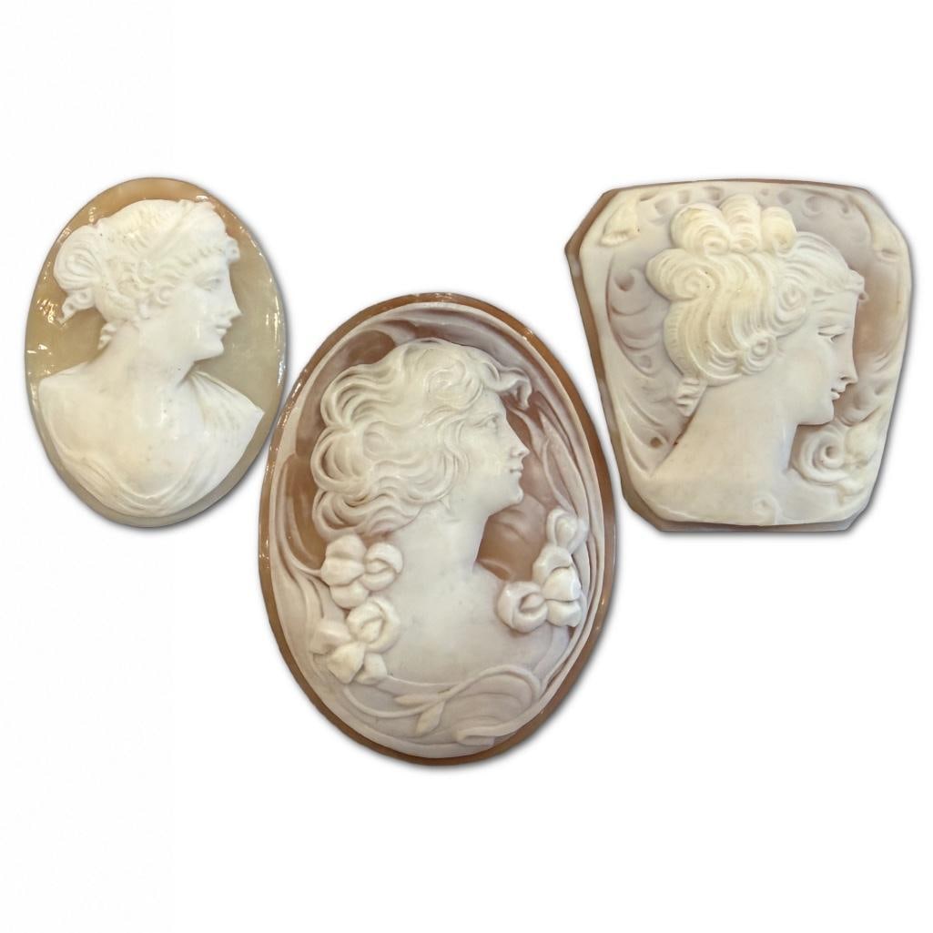 Collection of Three Antique Cameos (1 of 2)